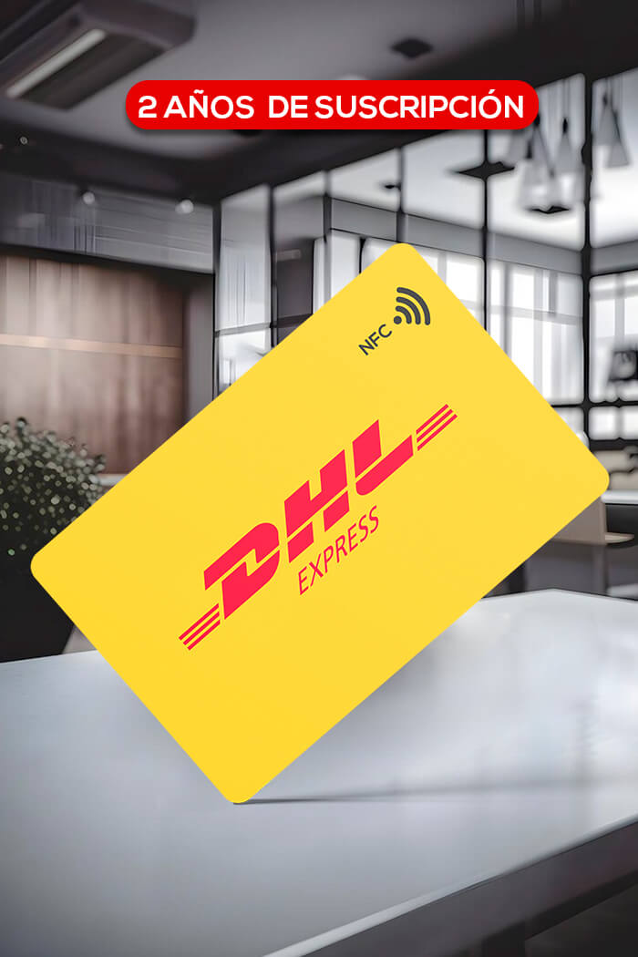 » Suscripción de 2 AÑOS Tarjeta Digital NFC PREMIUM con Logotipo Personalizado de tu empresa